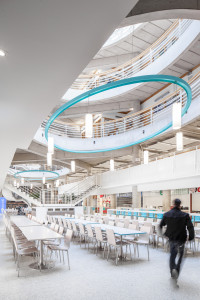 York University's Student Centre Food Court in Toronto by Luc Bouliane Architect ( Scott Norsworthy)