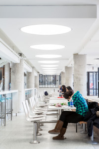 York University's Student Centre Food Court in Toronto by Luc Bouliane Architect ( Scott Norsworthy)
