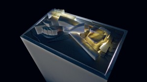 Model of a graduate student proposal for the new Vancouver Art Gallery (Courtesy: James Bligh)