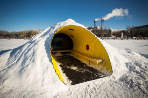 Warming Hut in Winnipeg by Weiss Architecture & Urbanism Limited