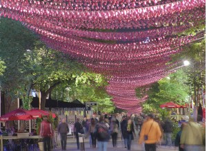 Pink Balls in Montréal by Claude Cormier + associés