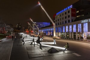 Luminothérapie in the Quartier des spectacles in Montréal